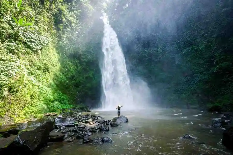 Nungnung Waterfall Near Ubud, Bali